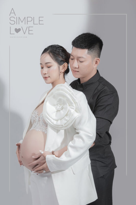 chụp ảnh mẹ bầu và bố