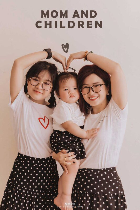 chụp ảnh mẹ và bé
