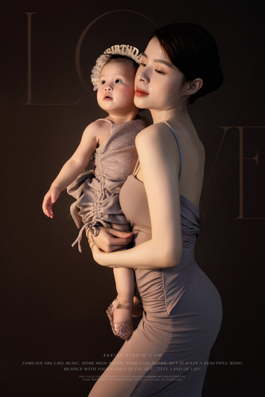 chụp ảnh mẹ và bé