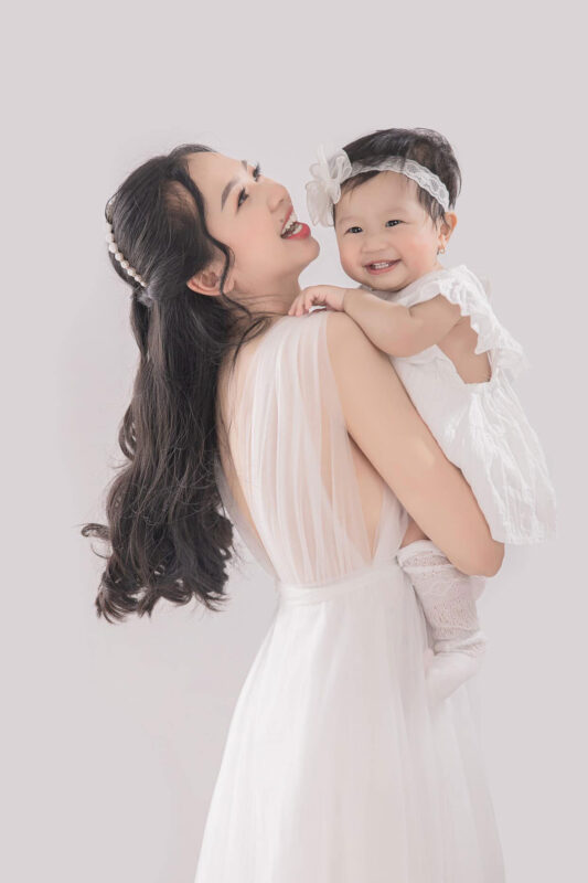chụp ảnh mẹ và bé