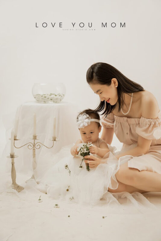 chụp ảnh mẹ và bé