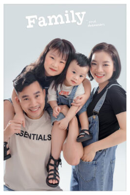 chụp ảnh gia đình 4 người
