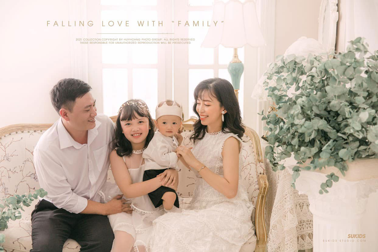 chụp ảnh kỷ niệm gia đình