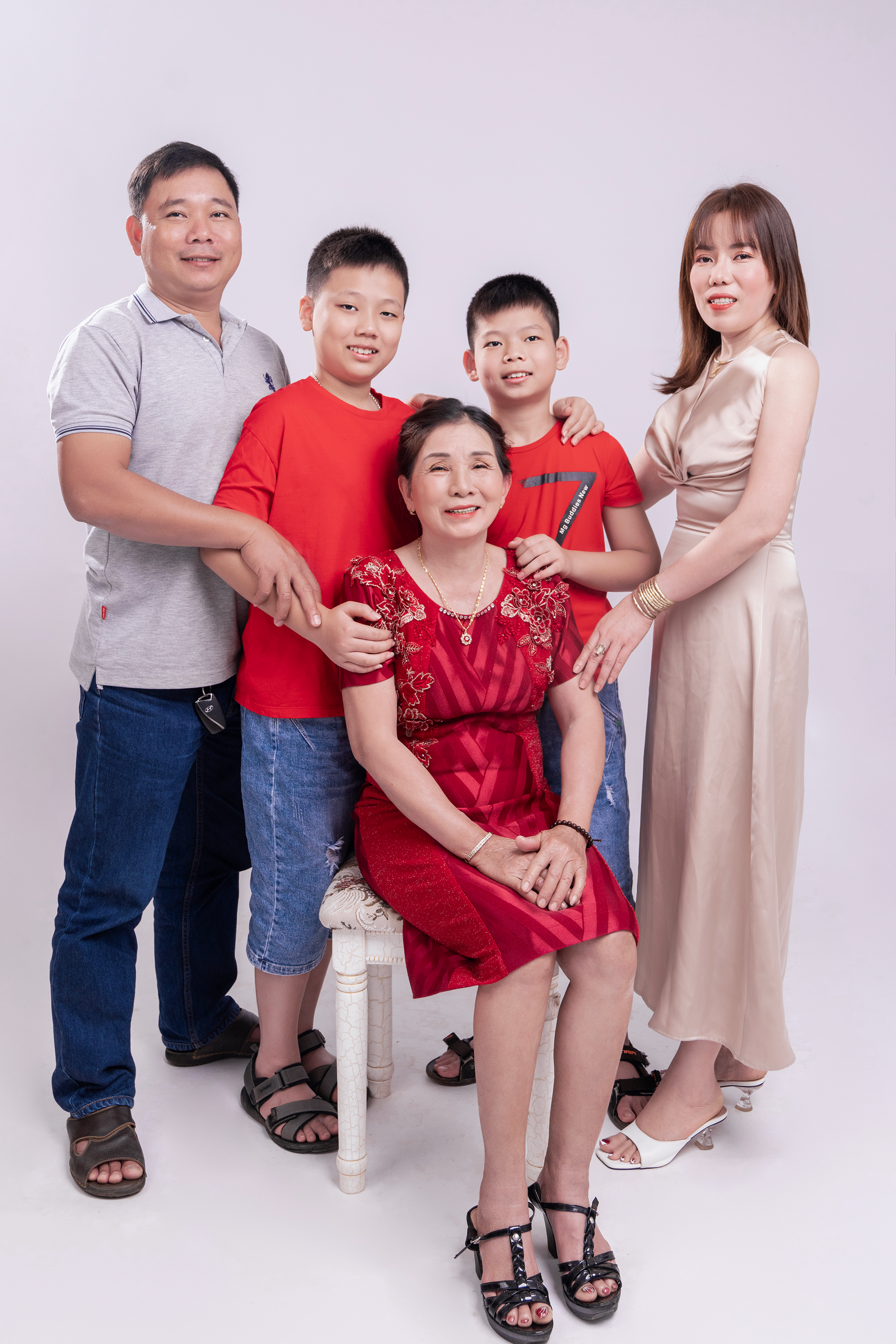 Chụp ảnh tết gia đình